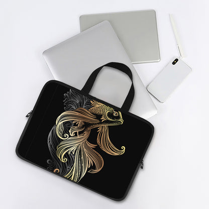Bohemian Spiritual Fish Print Laptop Sleeve With Handle