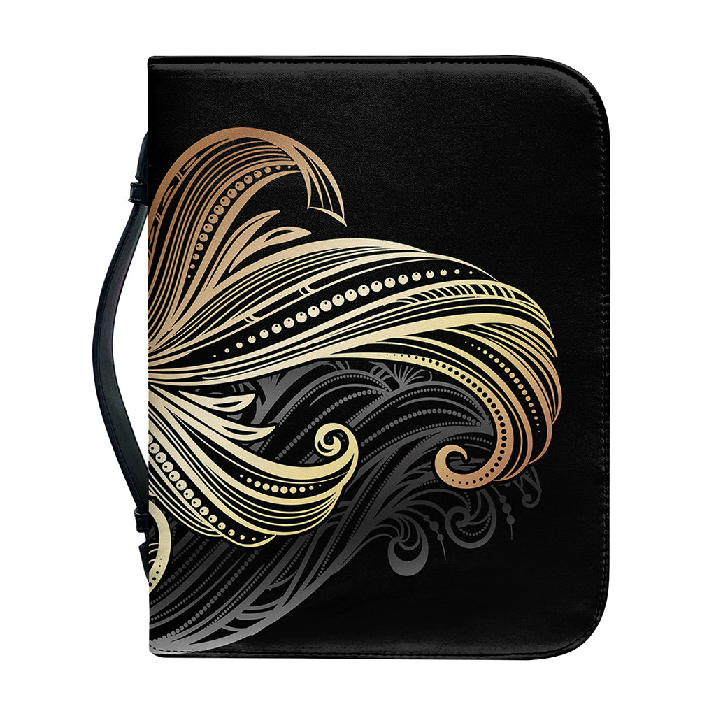 Bohemian Spiritual Fish Print Leather Bible Cover