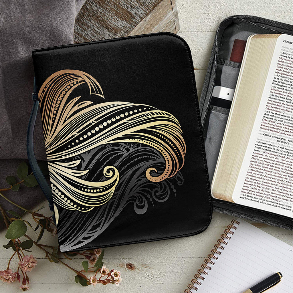 Bohemian Spiritual Fish Print Leather Bible Cover