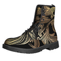 Bohemian Spiritual Fish Print Lace-Up Boots