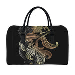 Bohemian Spiritual Fish Print Leather Duffle Bag