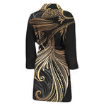 Bohemian Spiritual Fish Print Men's Bathrobe