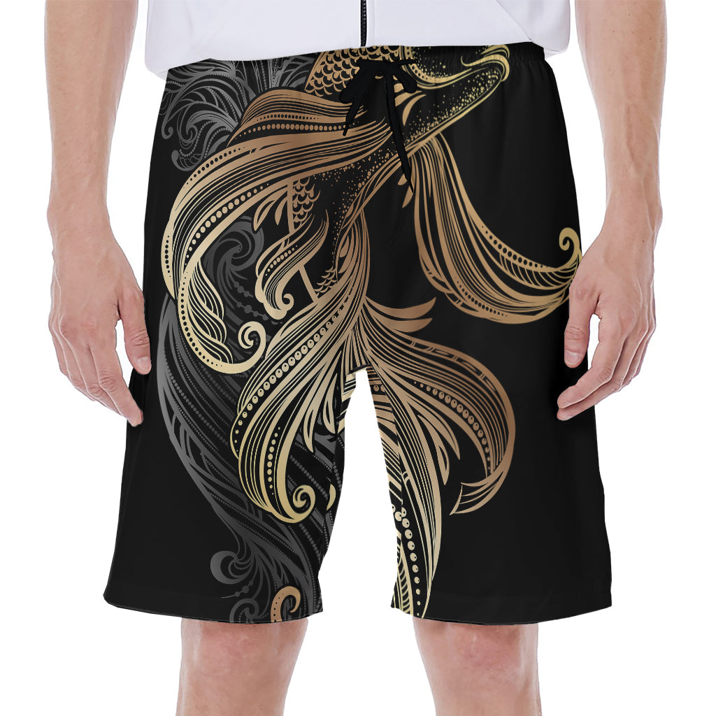 Bohemian Spiritual Fish Print Men's Beach Shorts