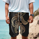 Bohemian Spiritual Fish Print Men's Cargo Shorts