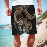 Bohemian Spiritual Fish Print Men's Cargo Shorts