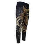 Bohemian Spiritual Fish Print Men's Compression Pants