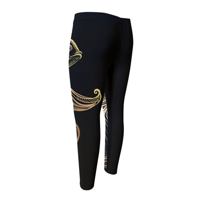 Bohemian Spiritual Fish Print Men's Compression Pants
