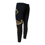 Bohemian Spiritual Fish Print Men's Compression Pants