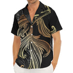 Bohemian Spiritual Fish Print Men's Deep V-Neck Shirt