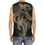 Bohemian Spiritual Fish Print Men's Fitness Tank Top