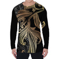 Bohemian Spiritual Fish Print Men's Long Sleeve T-Shirt