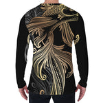 Bohemian Spiritual Fish Print Men's Long Sleeve T-Shirt