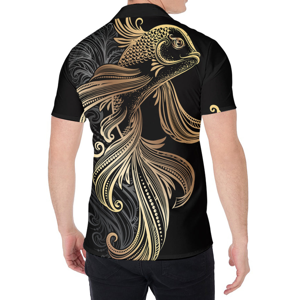 Bohemian Spiritual Fish Print Men's Shirt