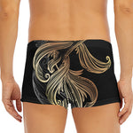 Bohemian Spiritual Fish Print Men's Short Boxer Briefs
