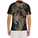 Bohemian Spiritual Fish Print Men's Short Sleeve Rash Guard