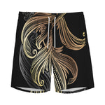 Bohemian Spiritual Fish Print Men's Sports Shorts
