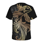 Bohemian Spiritual Fish Print Men's Sports T-Shirt
