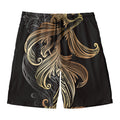 Bohemian Spiritual Fish Print Men's Swim Trunks