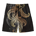 Bohemian Spiritual Fish Print Men's Swim Trunks