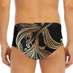 Bohemian Spiritual Fish Print Men's Triangle Swim Briefs