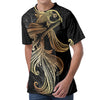 Bohemian Spiritual Fish Print Men's Velvet T-Shirt