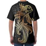 Bohemian Spiritual Fish Print Men's Velvet T-Shirt