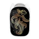 Bohemian Spiritual Fish Print Mesh Laundry Hamper
