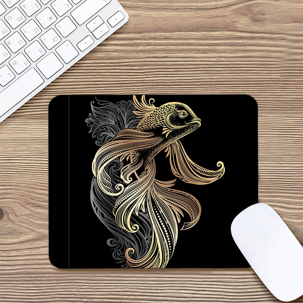 Bohemian Spiritual Fish Print Mouse Pad