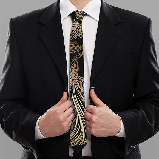 Bohemian Spiritual Fish Print Necktie