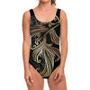 Bohemian Spiritual Fish Print One Piece Swimsuit