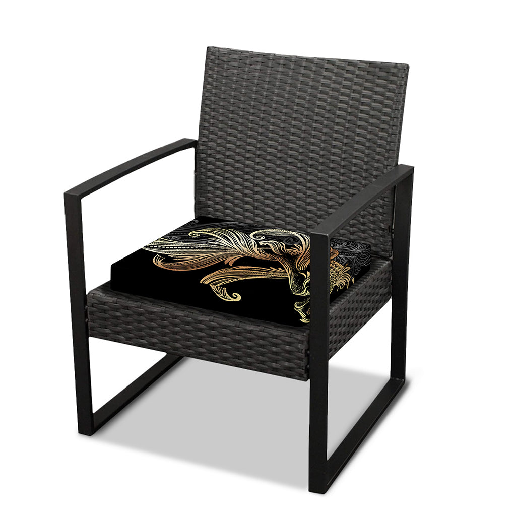 Bohemian Spiritual Fish Print Outdoor Seat Cushion Cover