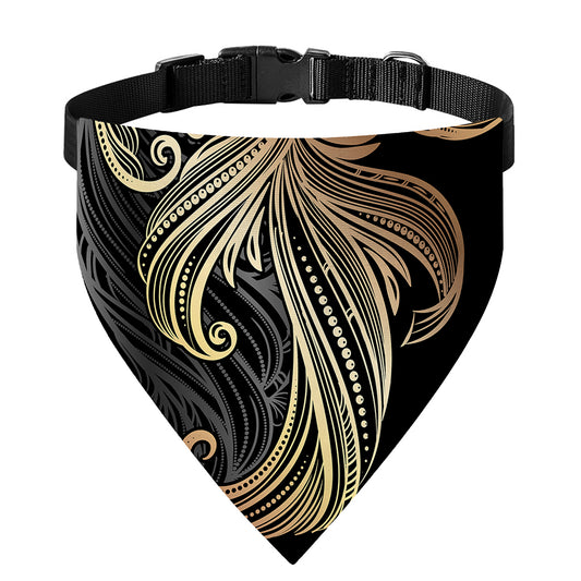 Bohemian Spiritual Fish Print Over The Collar Dog Bandana