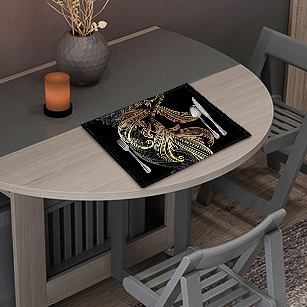 Bohemian Spiritual Fish Print Placemat