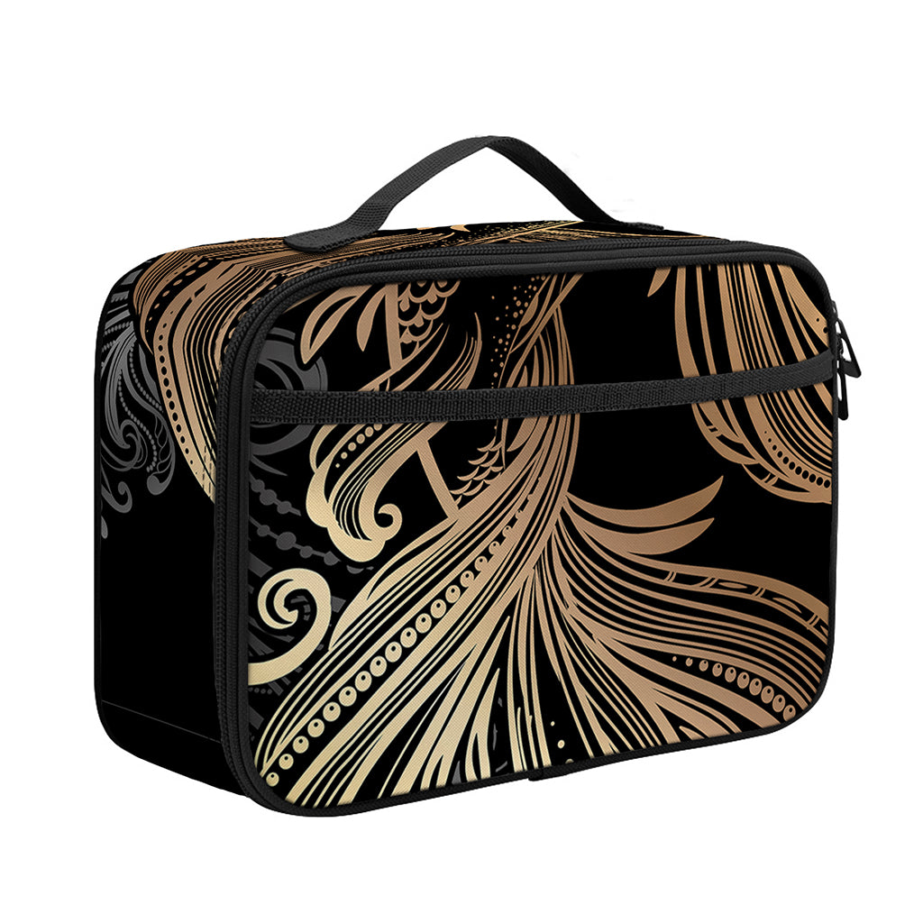 Bohemian Spiritual Fish Print Portable Lunch Bag