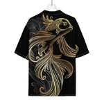 Bohemian Spiritual Fish Print Rayon Hawaiian Shirt