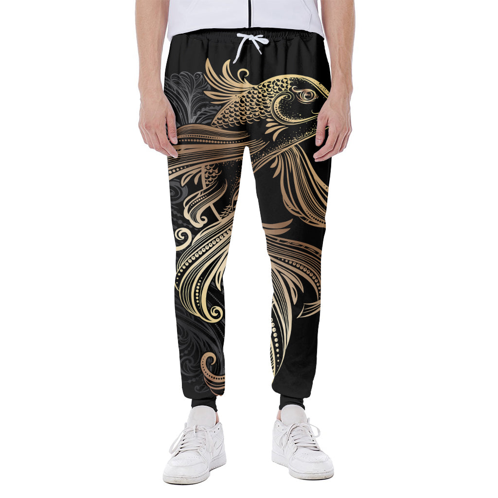 Bohemian Spiritual Fish Print Scuba Joggers