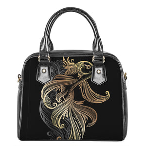 Bohemian Spiritual Fish Print Shoulder Handbag