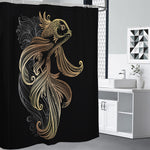 Bohemian Spiritual Fish Print Shower Curtain