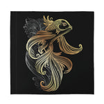 Bohemian Spiritual Fish Print Silk Bandana