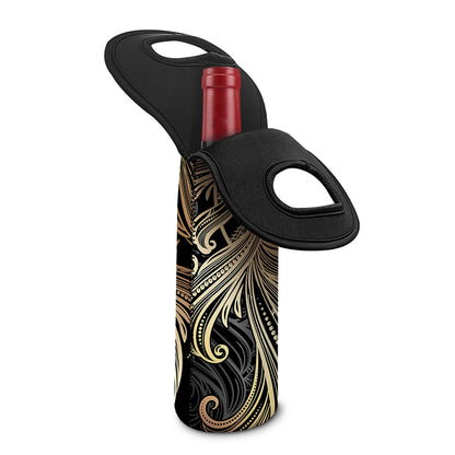 Bohemian Spiritual Fish Print Single Neoprene Wine Tote