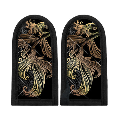 Bohemian Spiritual Fish Print Skillet Handle Cover