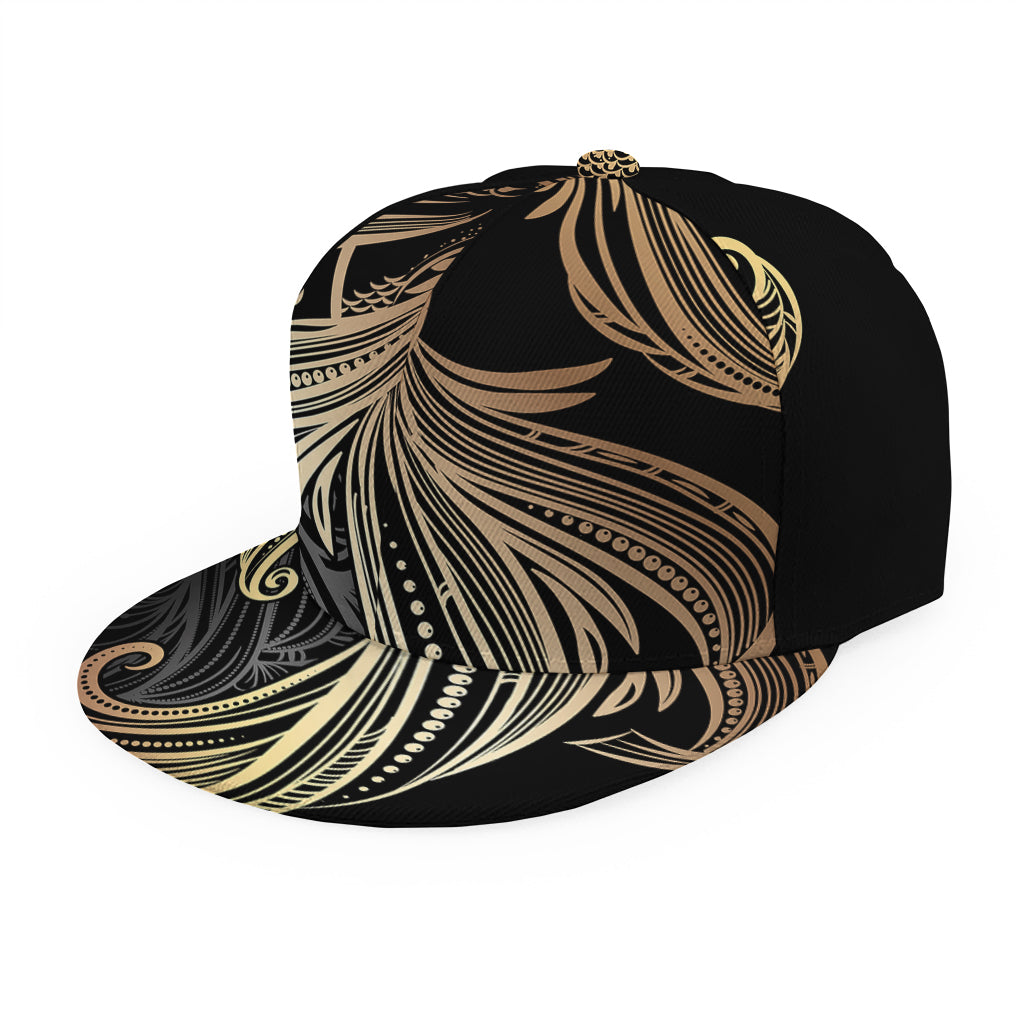 Bohemian Spiritual Fish Print Snapback Cap