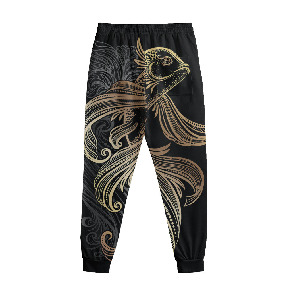 Bohemian Spiritual Fish Print Sweatpants