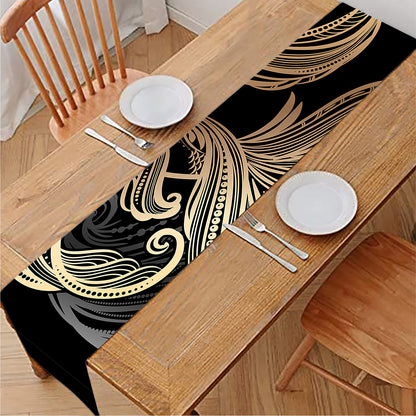 Bohemian Spiritual Fish Print Table Runner