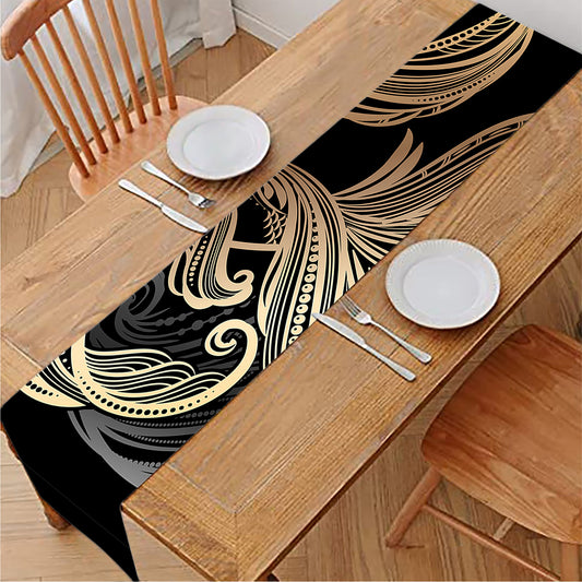 Bohemian Spiritual Fish Print Table Runner