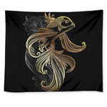 Bohemian Spiritual Fish Print Tapestry