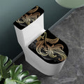 Bohemian Spiritual Fish Print Toilet Lid And Tank Cover Set
