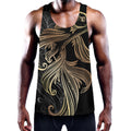 Bohemian Spiritual Fish Print Men's Workout Tank Top