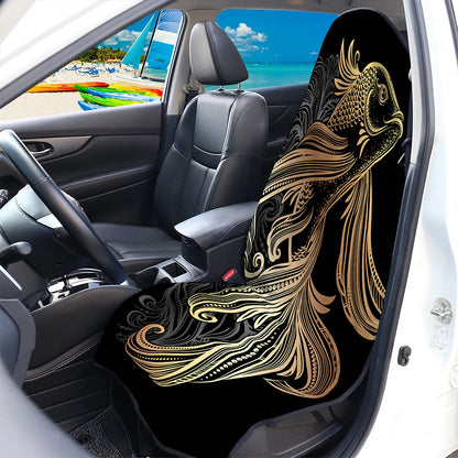 Bohemian Spiritual Fish Print Waterproof Car Seat Cover