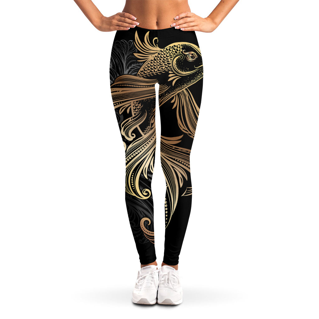 Bohemian Spiritual Fish Print Women's Leggings